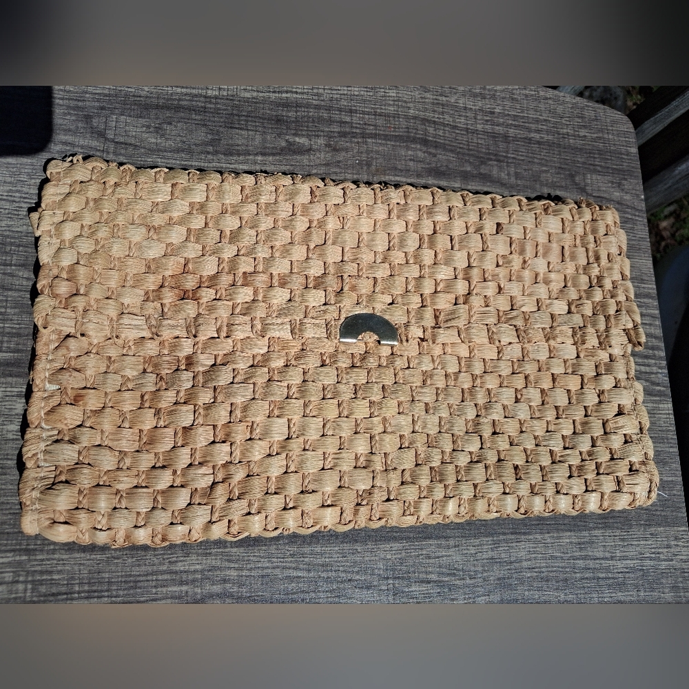 Vintage Charisma Le Sac Woven Straw Clutch | Boho Retro Summer Bag